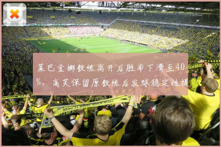 莱巴金娜教练离开后胜率下滑至40%，高芙保留原教练后发球稳定性提升40%